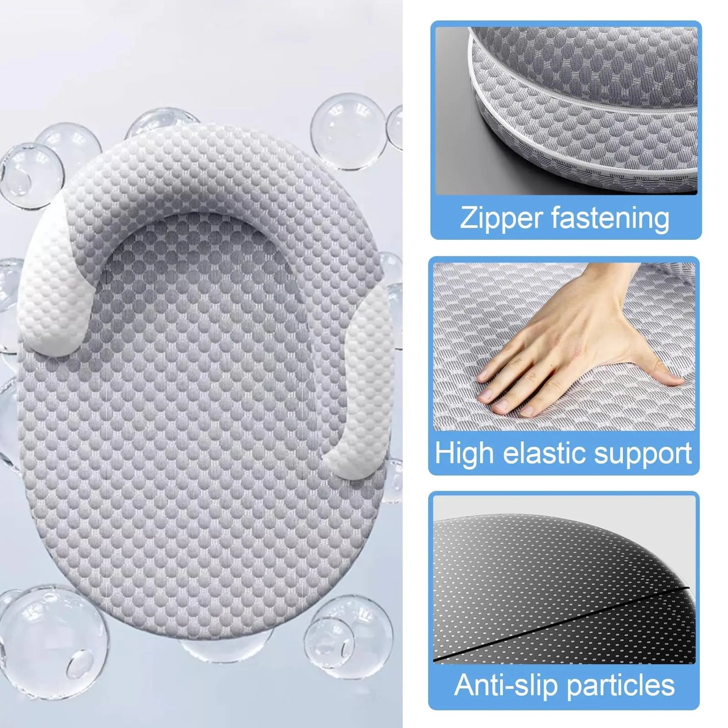 Breathable Orthopedic Dog Cooling Pad with Pillow for Crates, Floors, and Travel