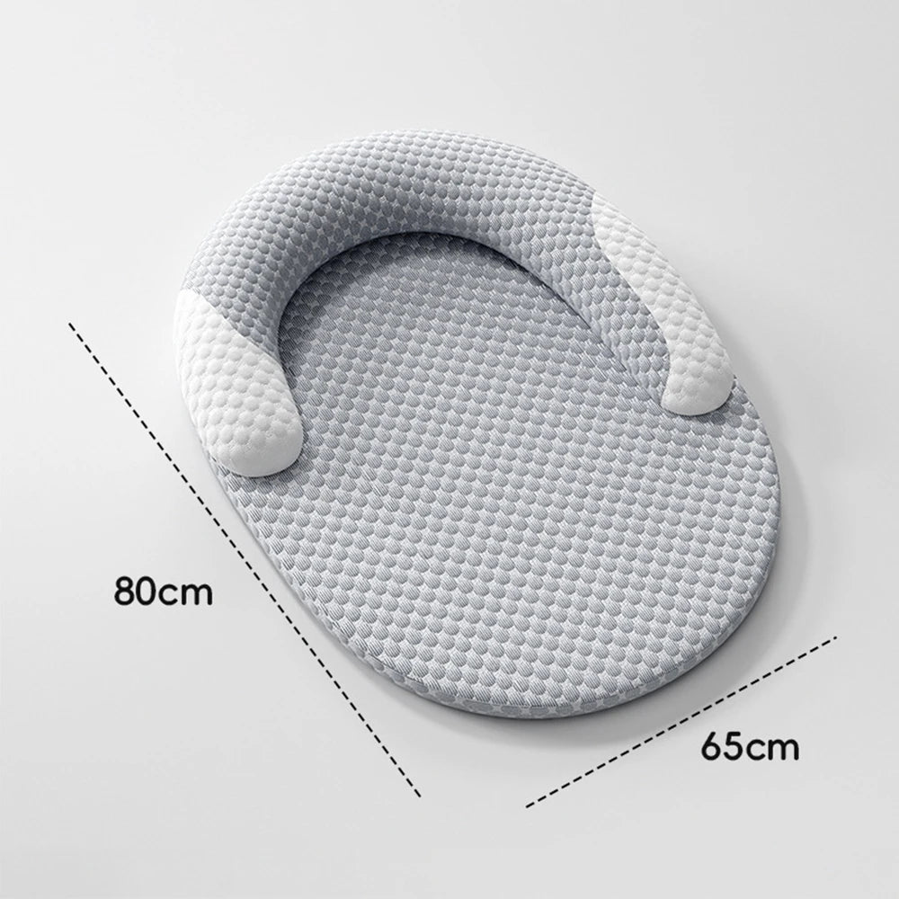 Breathable Orthopedic Dog Cooling Pad with Pillow for Crates, Floors, and Travel
