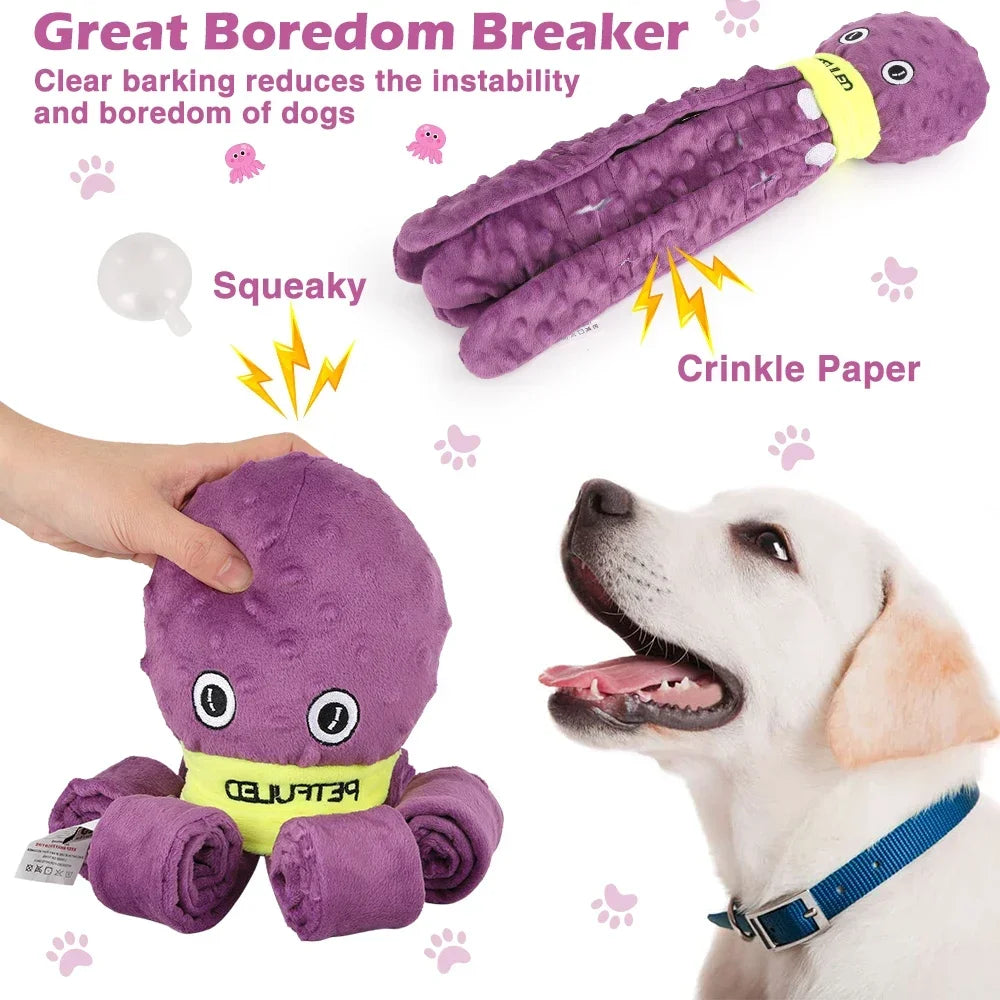 Octopus Snuffle Toy for Dogs – Interactive Puzzle & Slow Feeder