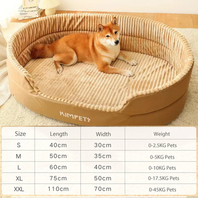 Orthopedic Washable Sherpa Fleece Dog Sofa Bed