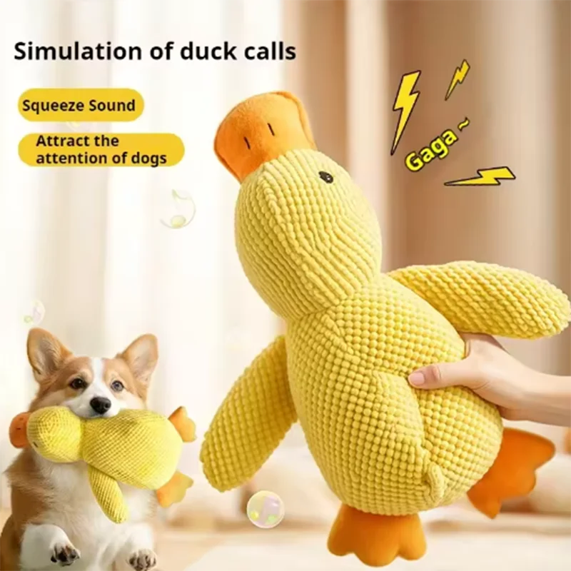 Plush Duck Cuddle Toy for Dogs