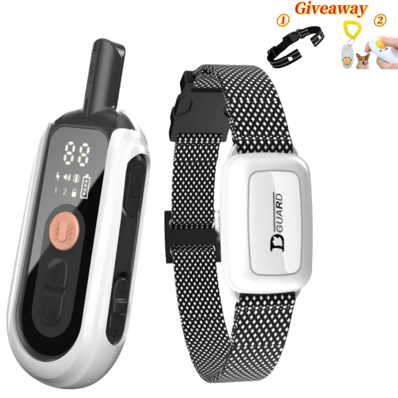 Rechargeable Waterproof Anti Bark Dog Training Collar with Remote