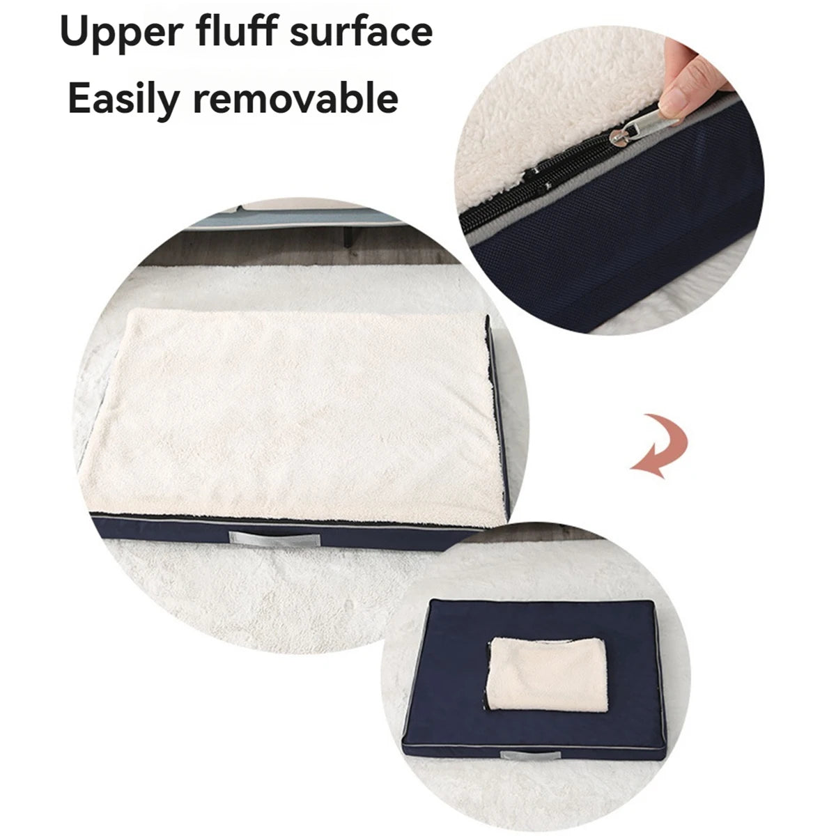 Waterproof Orthopedic Dog Bed Washable Fleece Portable