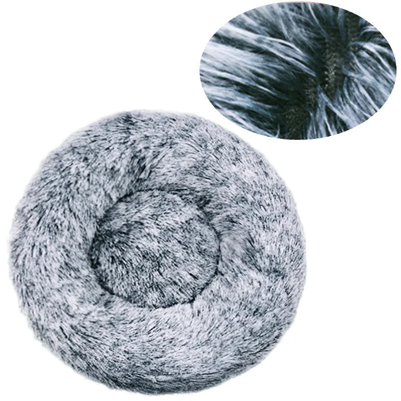Soft Donut Dog Bed With Waterproof Non-Slip Base