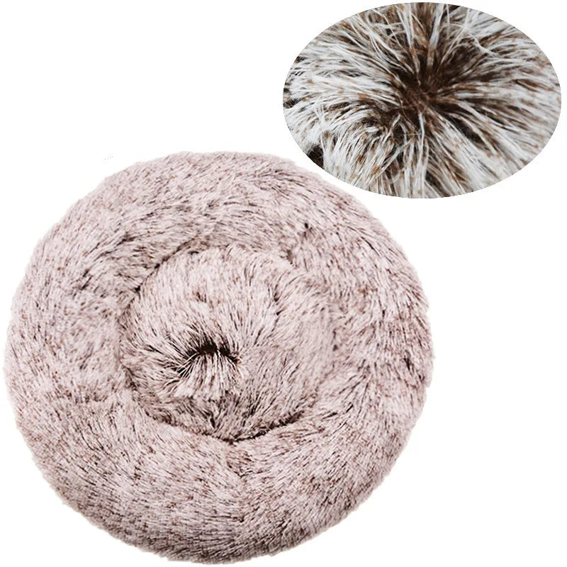 Soft Donut Dog Bed With Waterproof Non-Slip Base