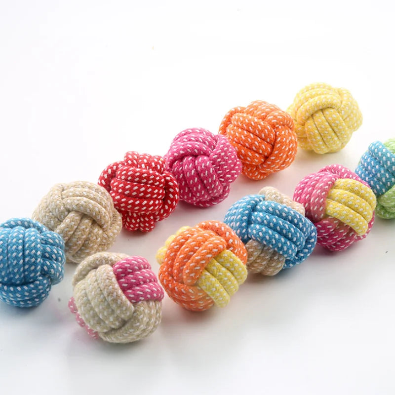 Mini Cotton Bite-resistant Rope Chew Toy for Dogs
