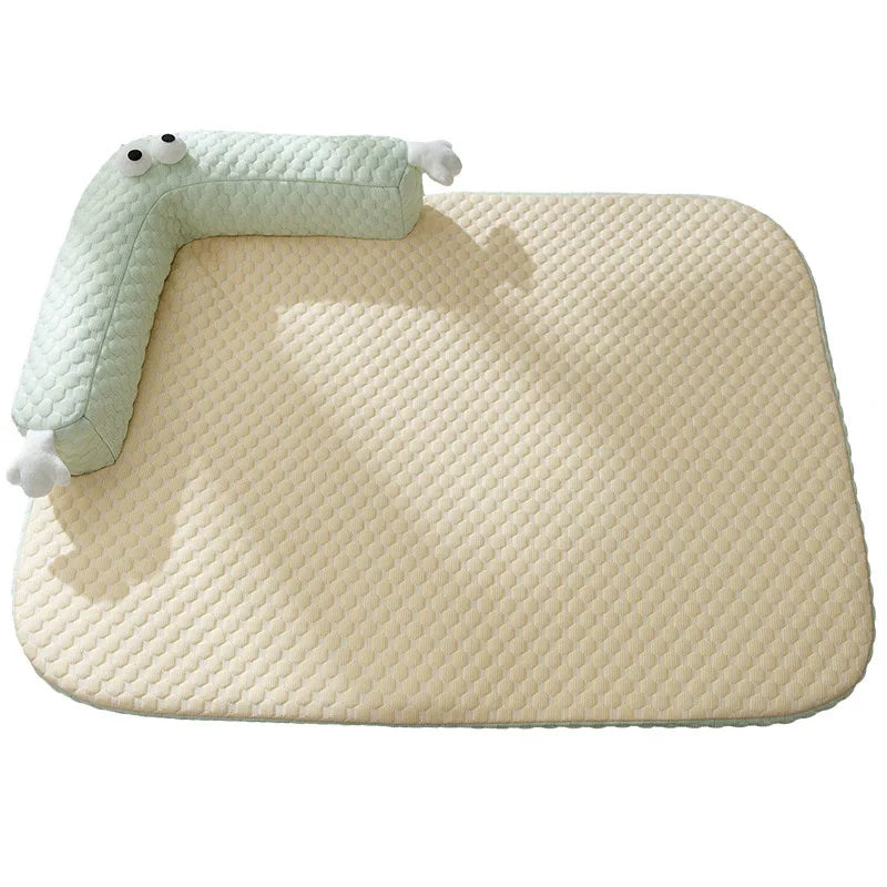 Washable Pet Sofa Bed With Breathable Fleece