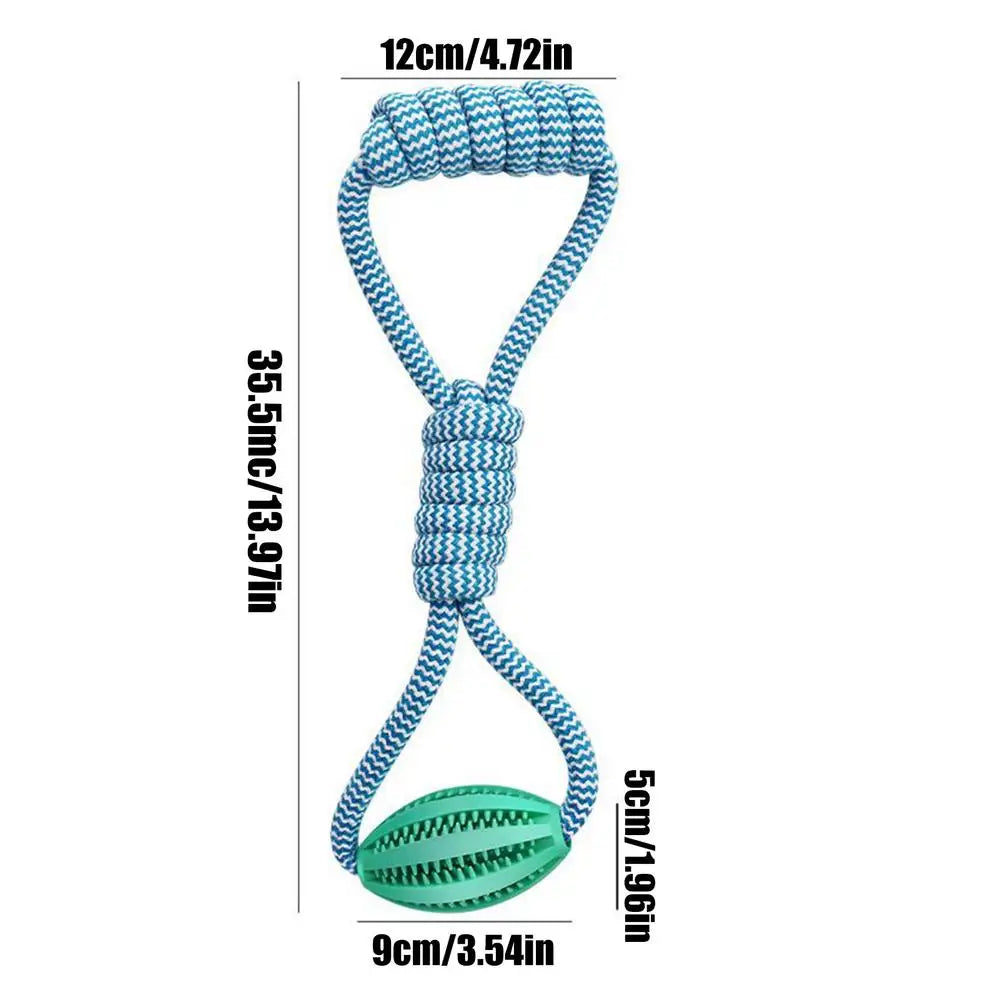 Rope Ball Chew Toy with Treat Dispenser for Medium & Large Dogs