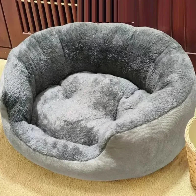 Washable Cotton Dog Donut Bed