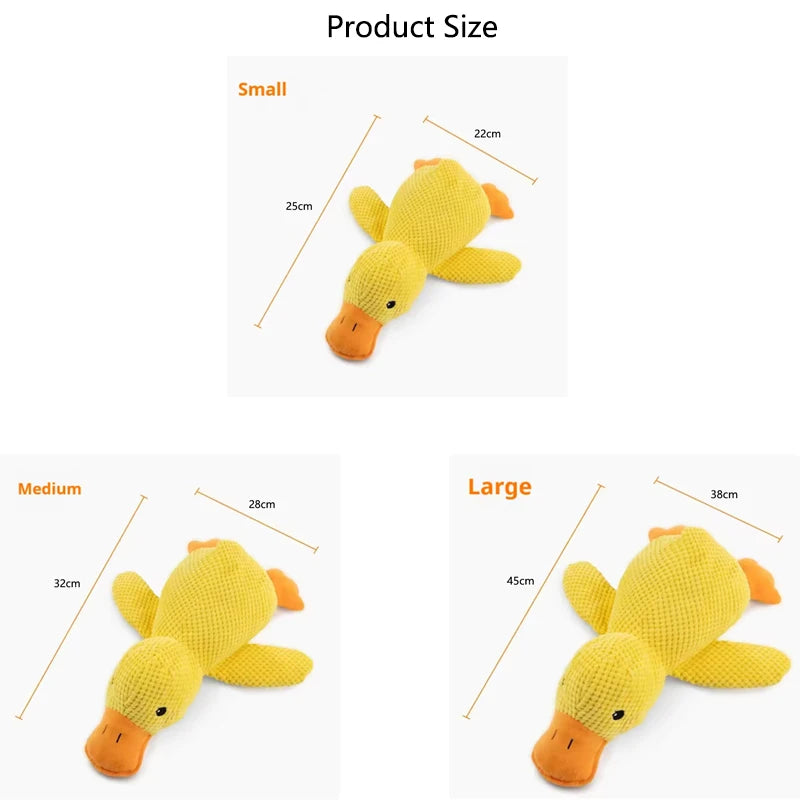 Plush Duck Cuddle Toy for Dogs
