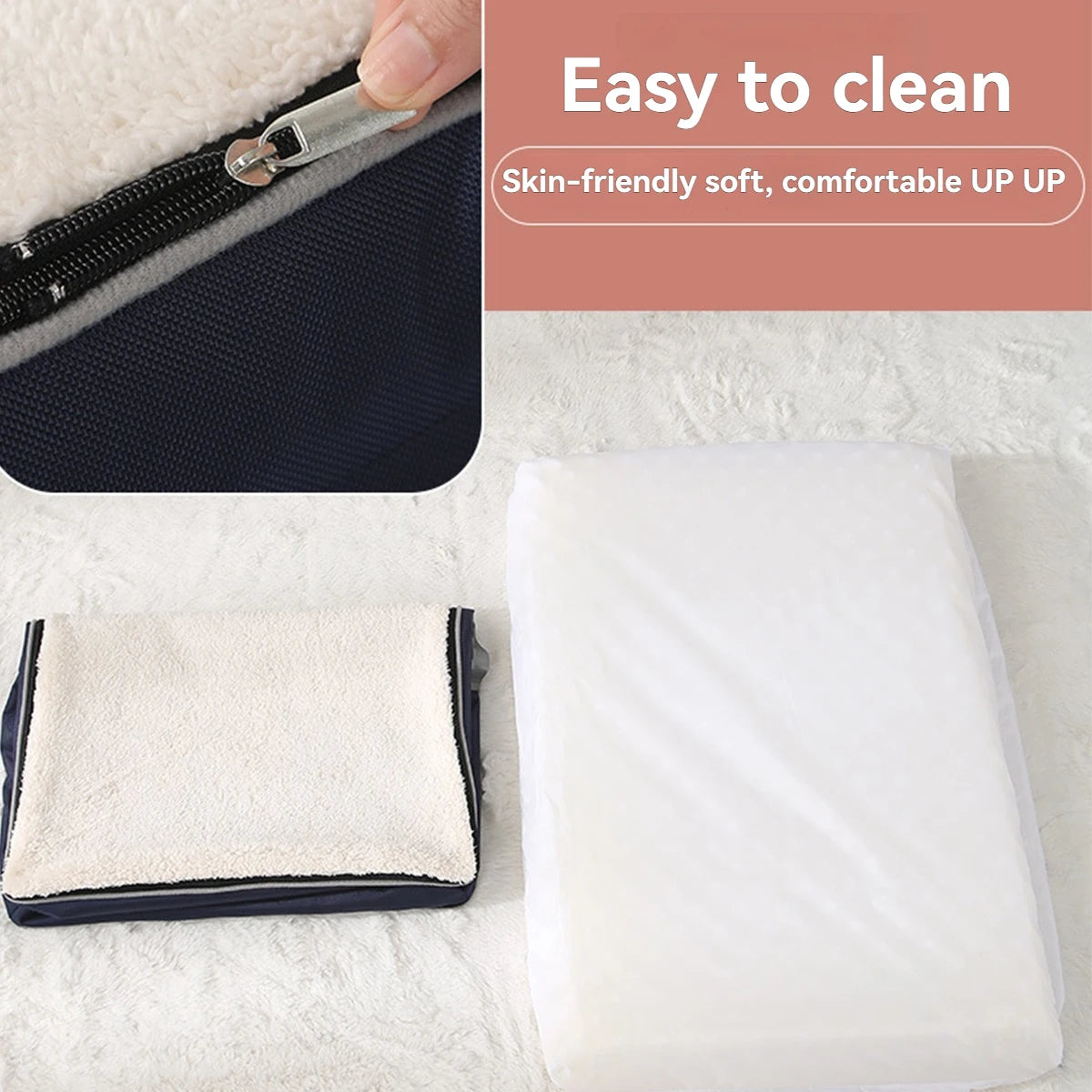 Waterproof Orthopedic Dog Bed Washable Fleece Portable