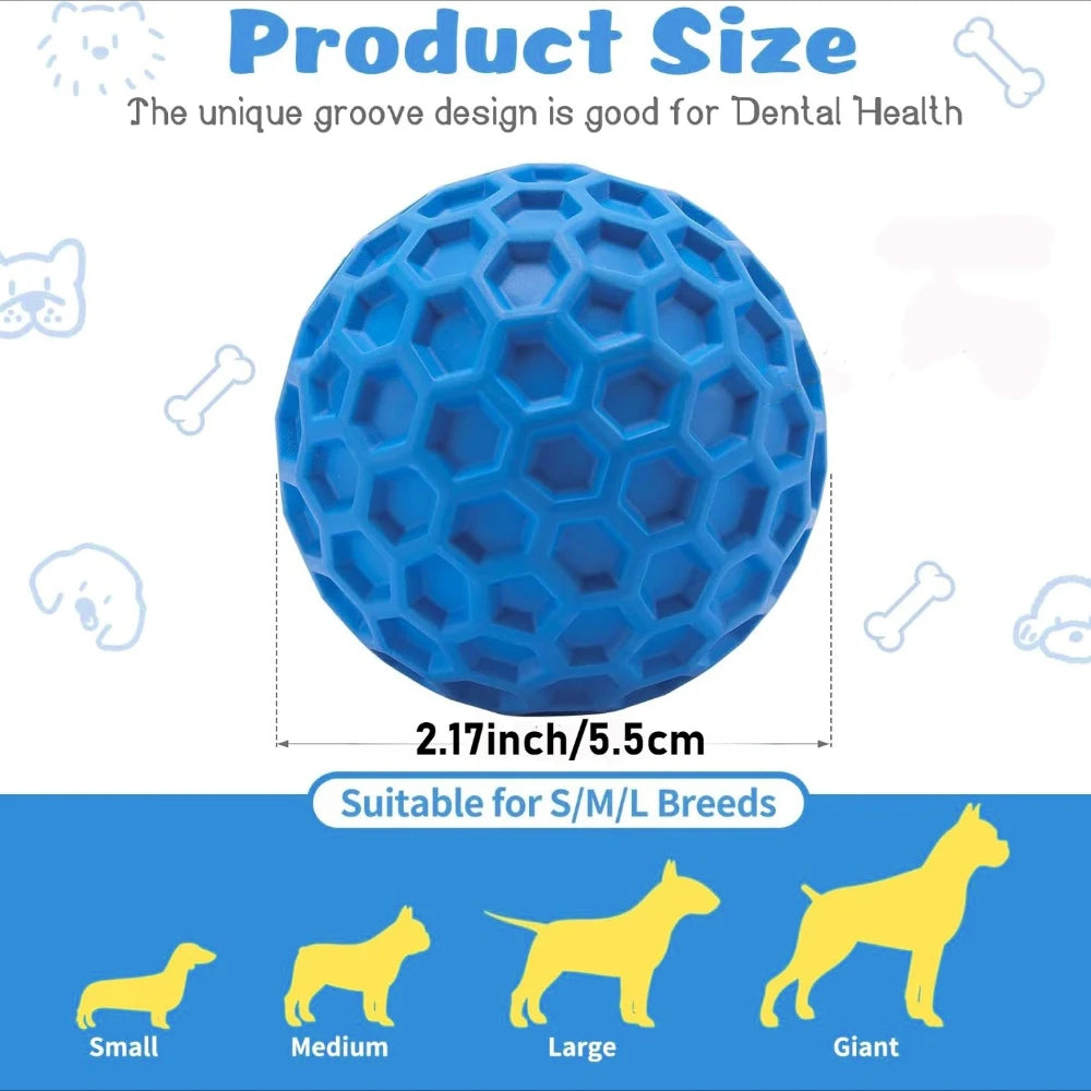 Squeaky Dog Chew Balls For Fetch And Teething