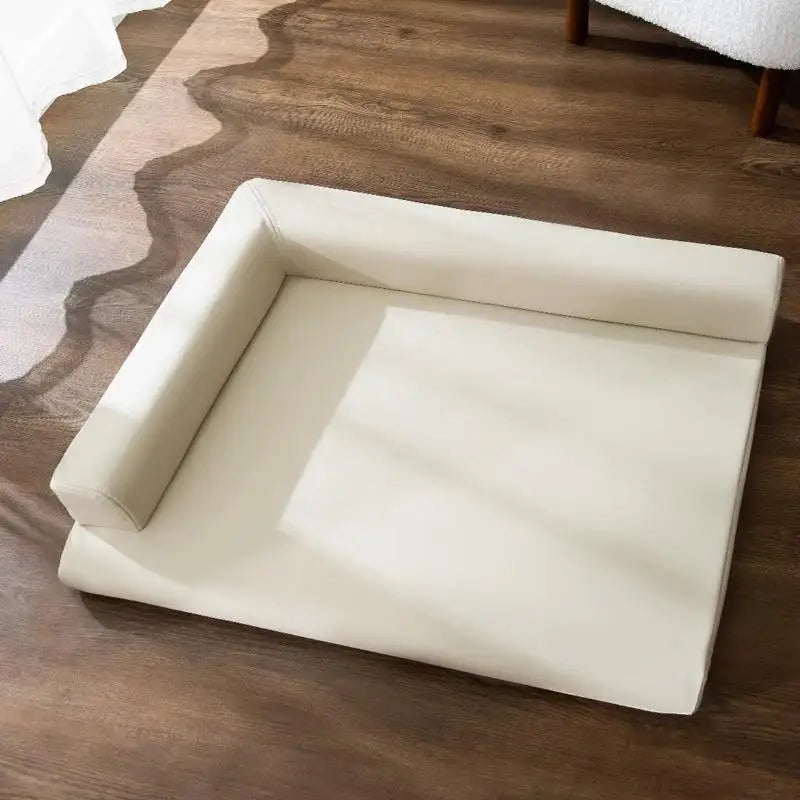 Washable Pet Sofa Bed With Breathable Fleece