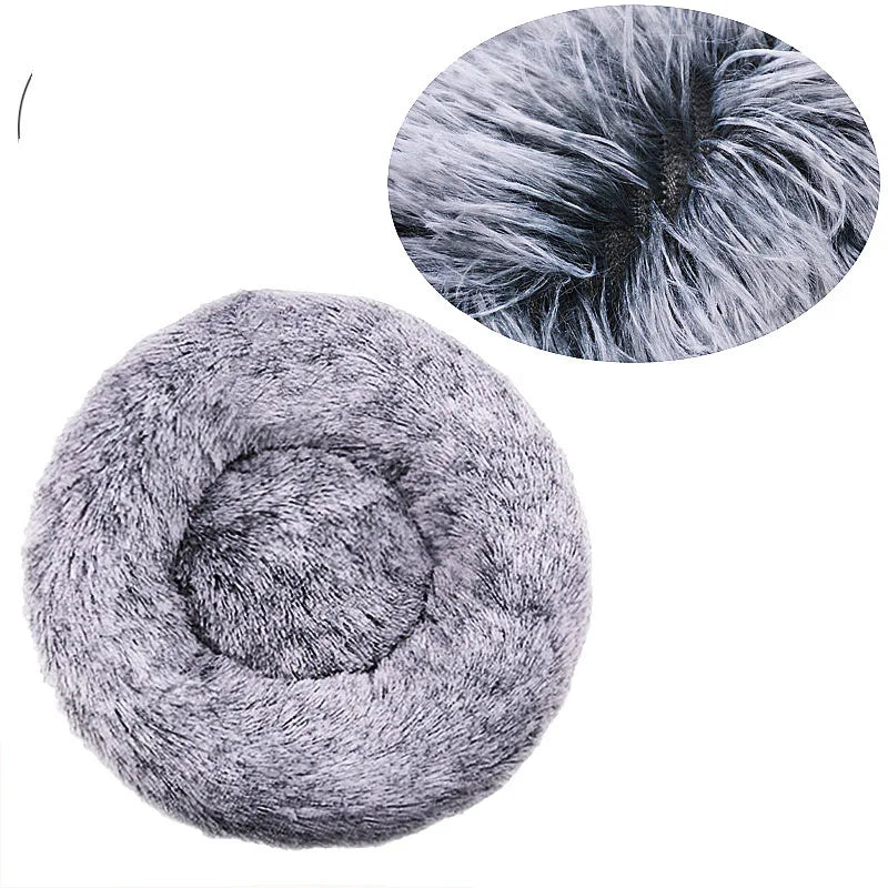Soft Donut Dog Bed With Waterproof Non-Slip Base