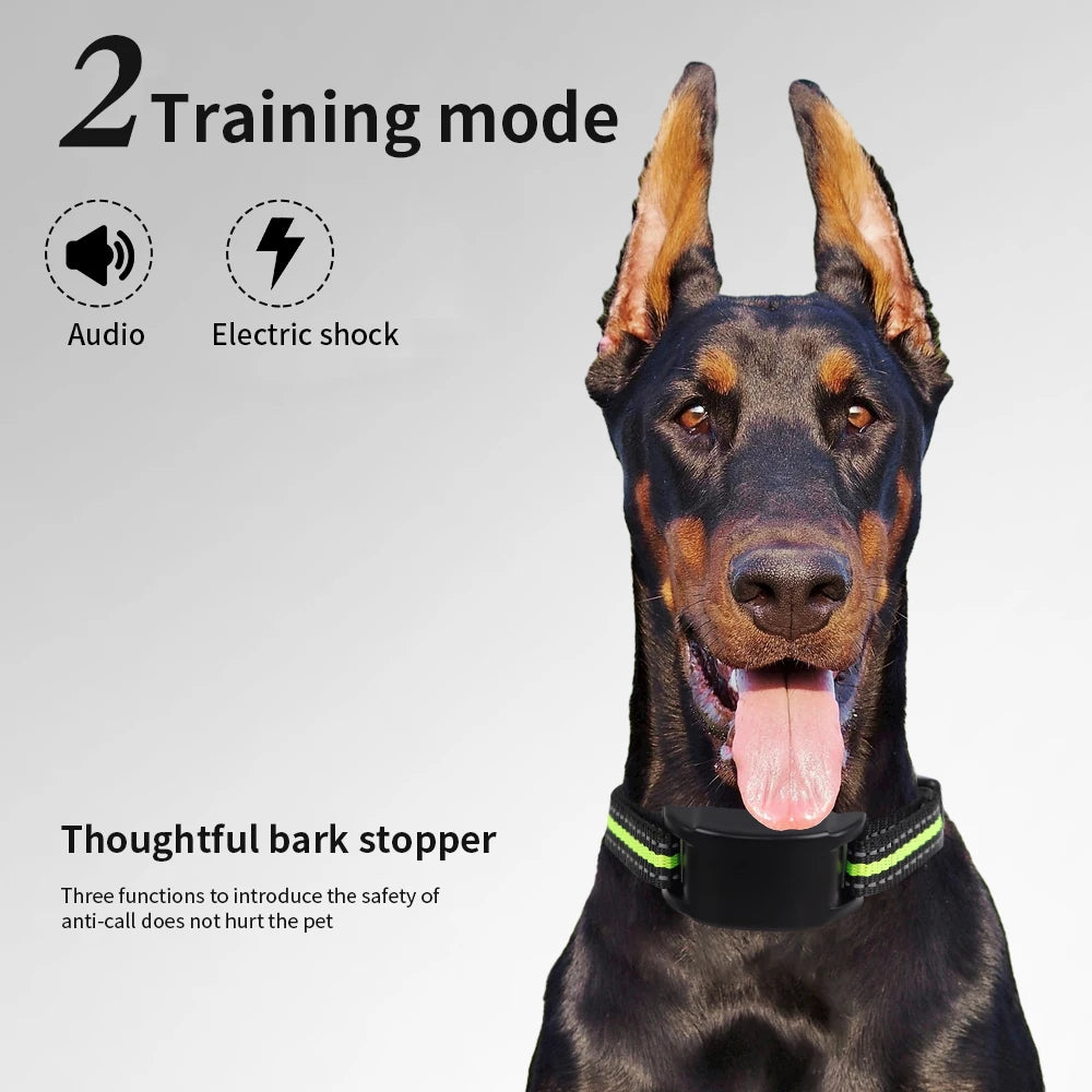 Rechargeable Dog Anti-Bark Collar with Shock & Beep
