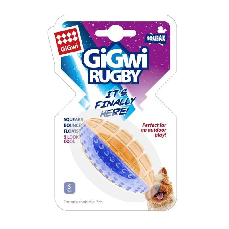 Rugby Ball Squeaky For Small And Medium Dogs