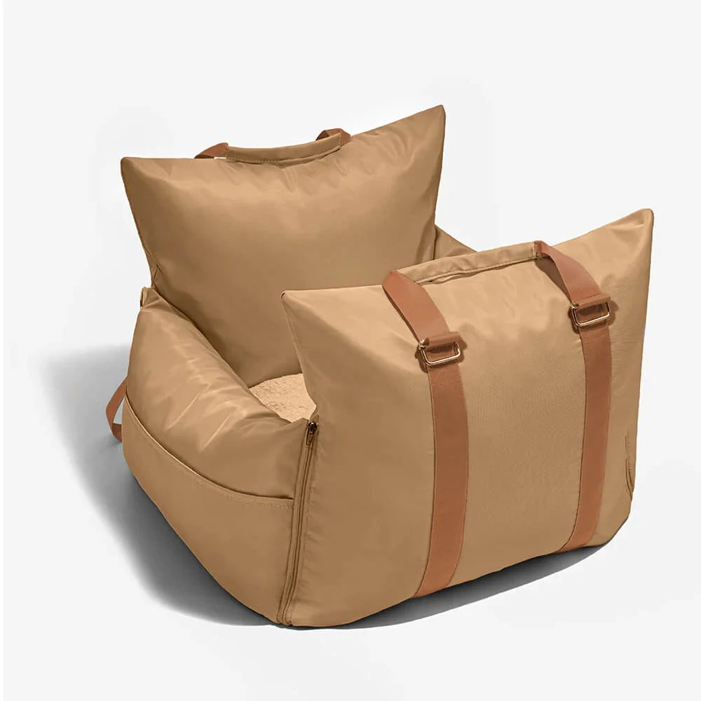 Waterproof Dog Car Seat Bed With Removable Washable Cover