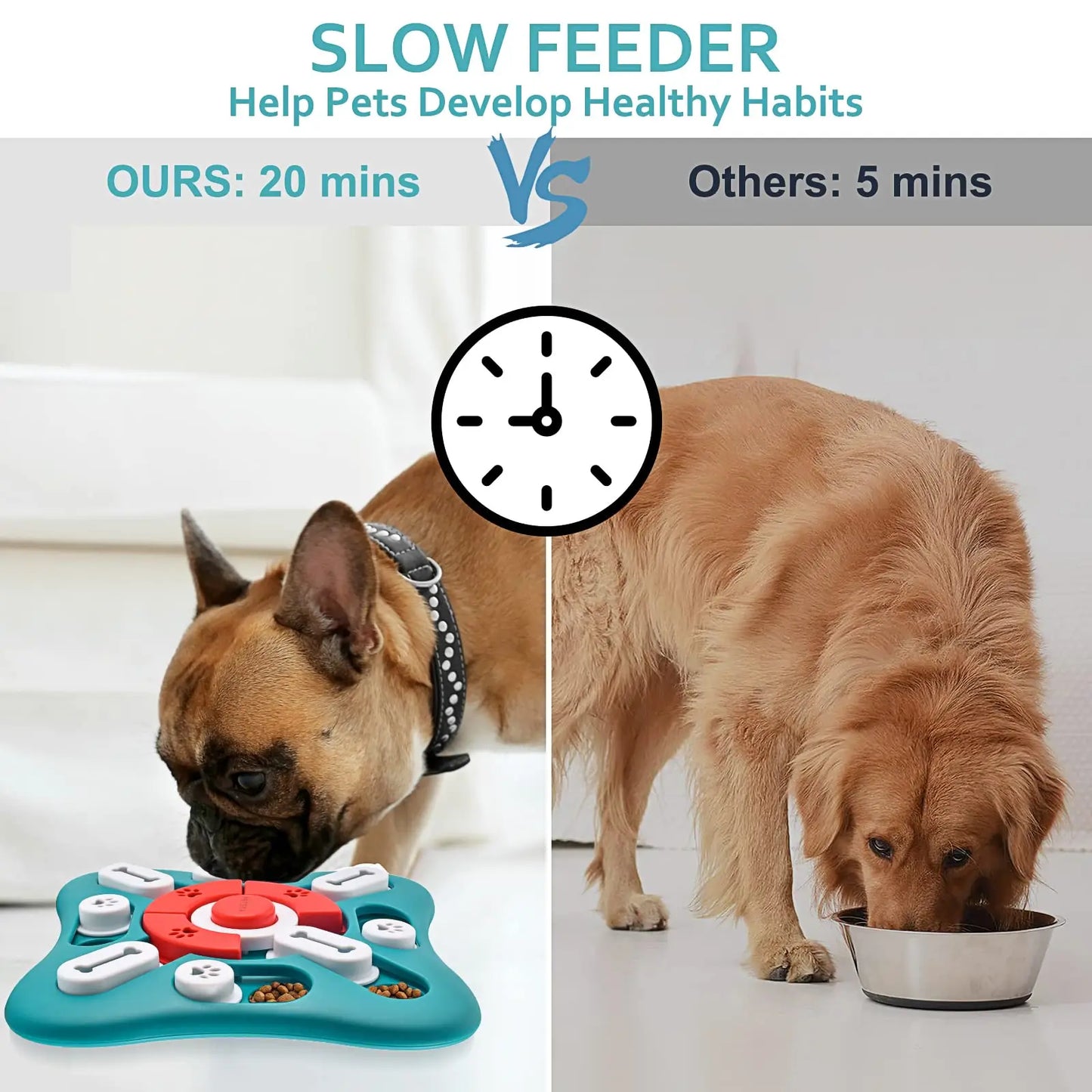 Treat Dispensing Puzzle Toy with 360° Rotation