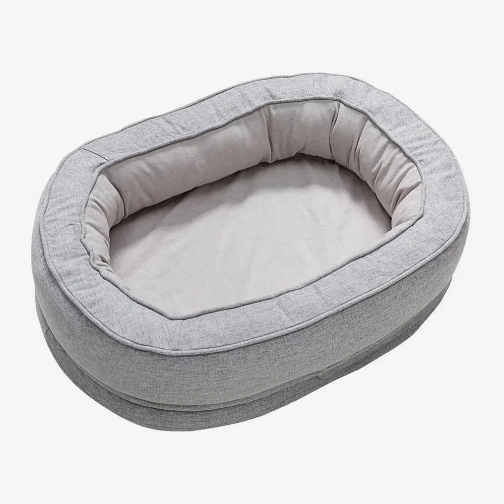 Washable Cushion Dog Bed with Foam Support Waterproof Removable Cover