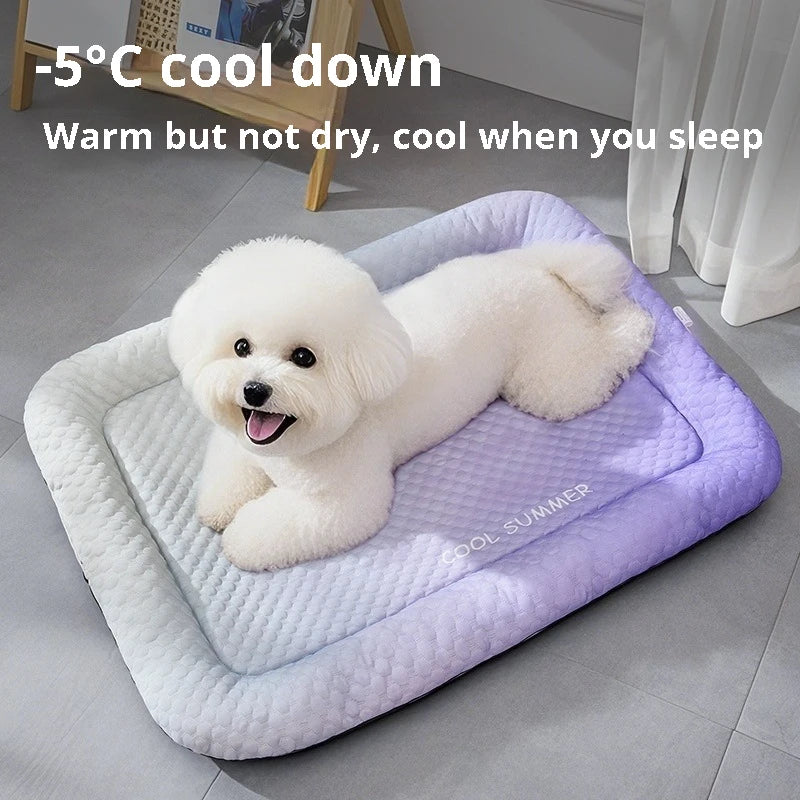 Breathable Orthopedic Cooling Dog Mat for Crates, Floors, and Travel