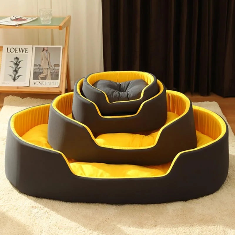 Orthopedic Washable Sherpa Fleece Dog Sofa Bed