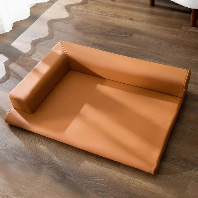Washable Pet Sofa Bed With Breathable Fleece
