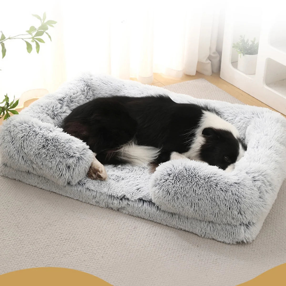 Memory Foam Orthopedic Washable Dog Bed With Removable Cover