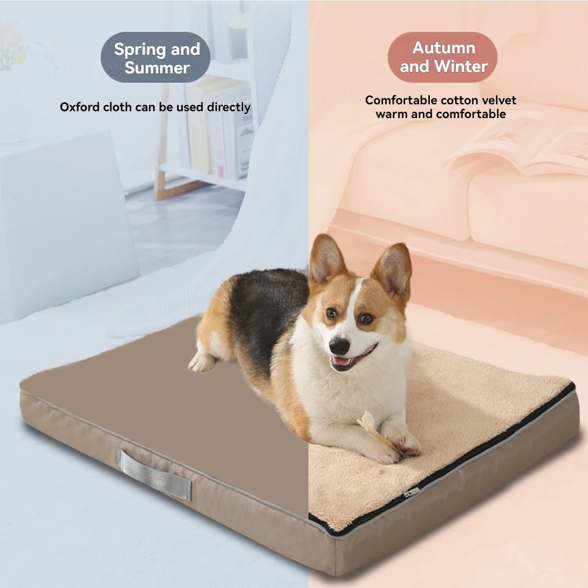 Waterproof Orthopedic Dog Bed Washable Fleece Portable