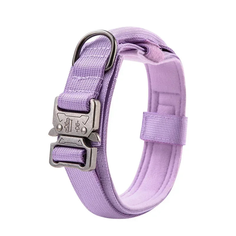Tactical Dog Collar with Handle for Large Dogs