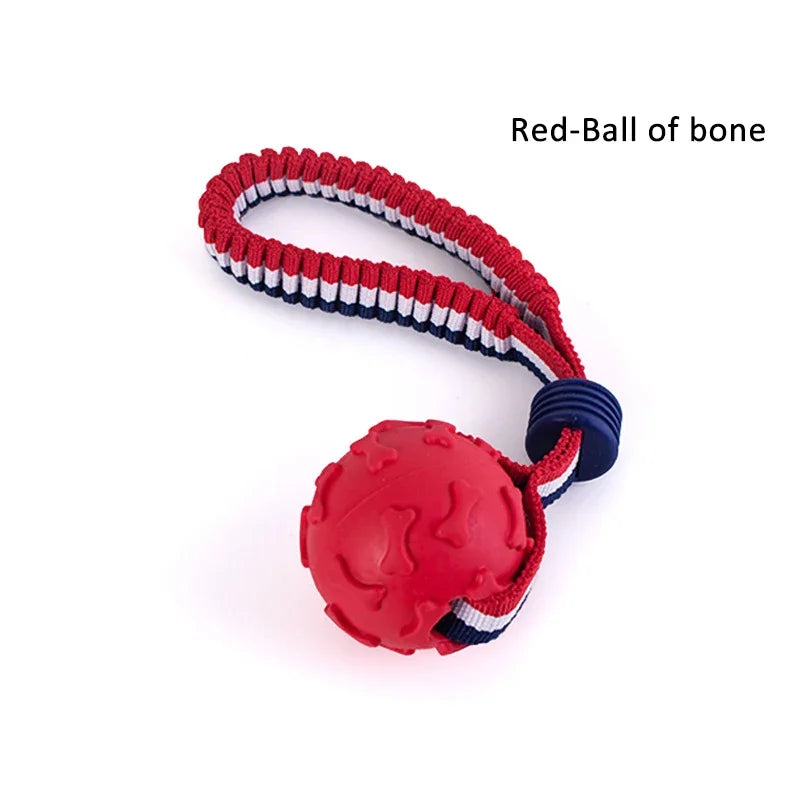 Durable Rope Dog Ball with Chewy Texture