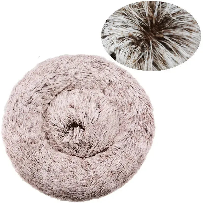Soft Donut Dog Bed With Waterproof Non-Slip Base