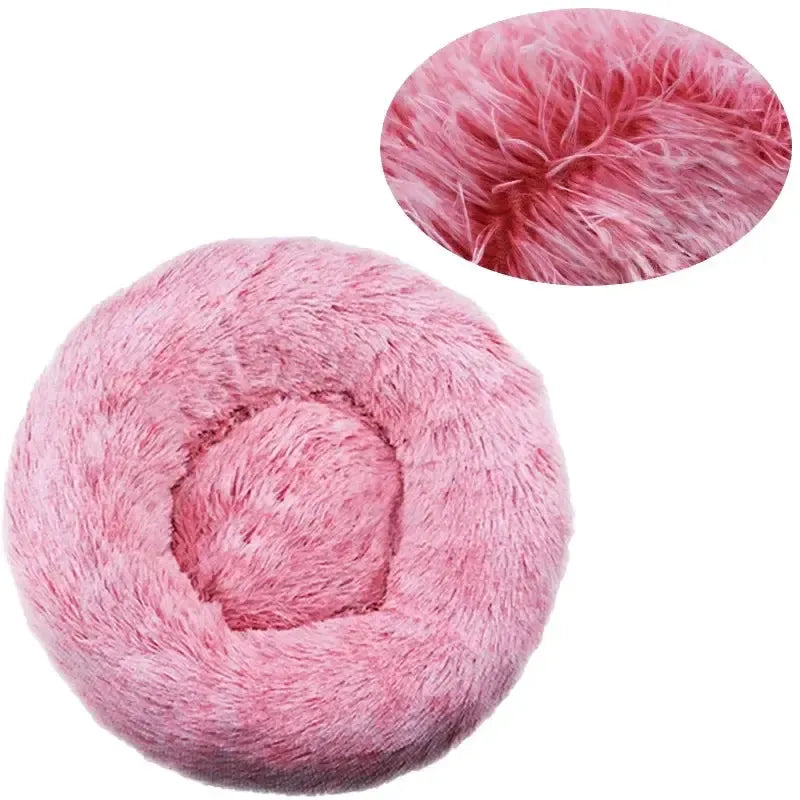 Soft Donut Dog Bed With Waterproof Non-Slip Base