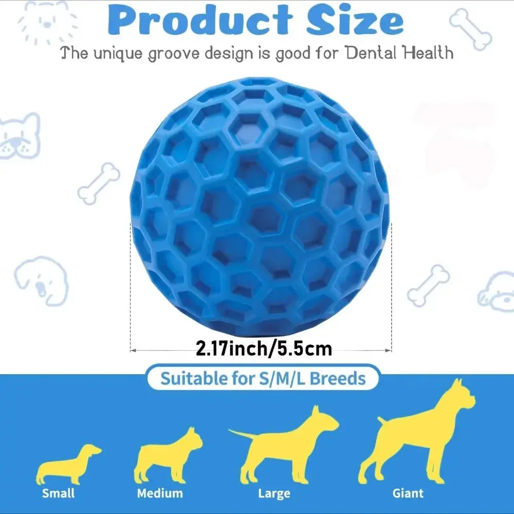Squeaky Dog Chew Balls For Fetch And Teething