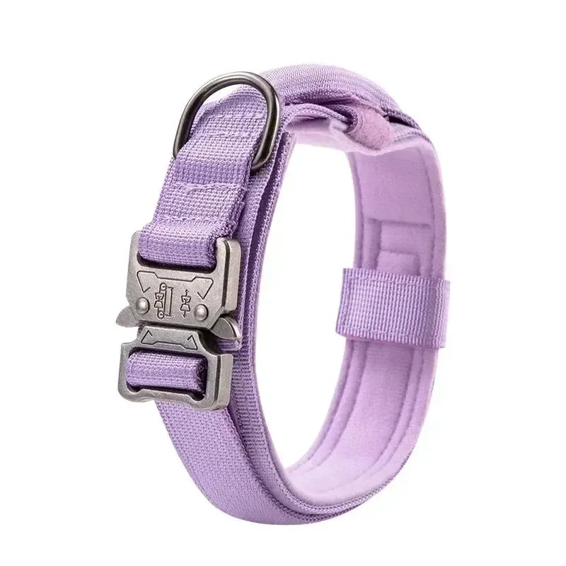 Tactical Dog Collar with Handle for Large Dogs