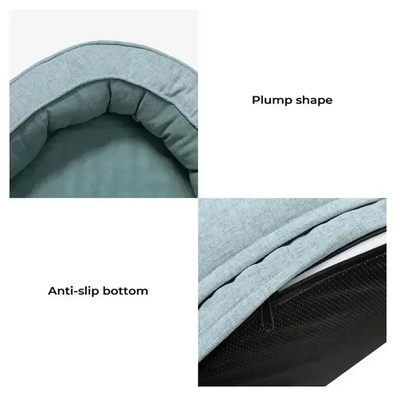 Washable Cushion Dog Bed with Foam Support Waterproof Removable Cover