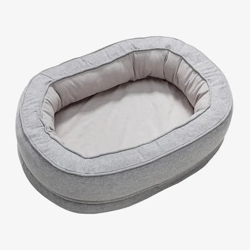 Washable Cushion Dog Bed with Foam Support Waterproof Removable Cover