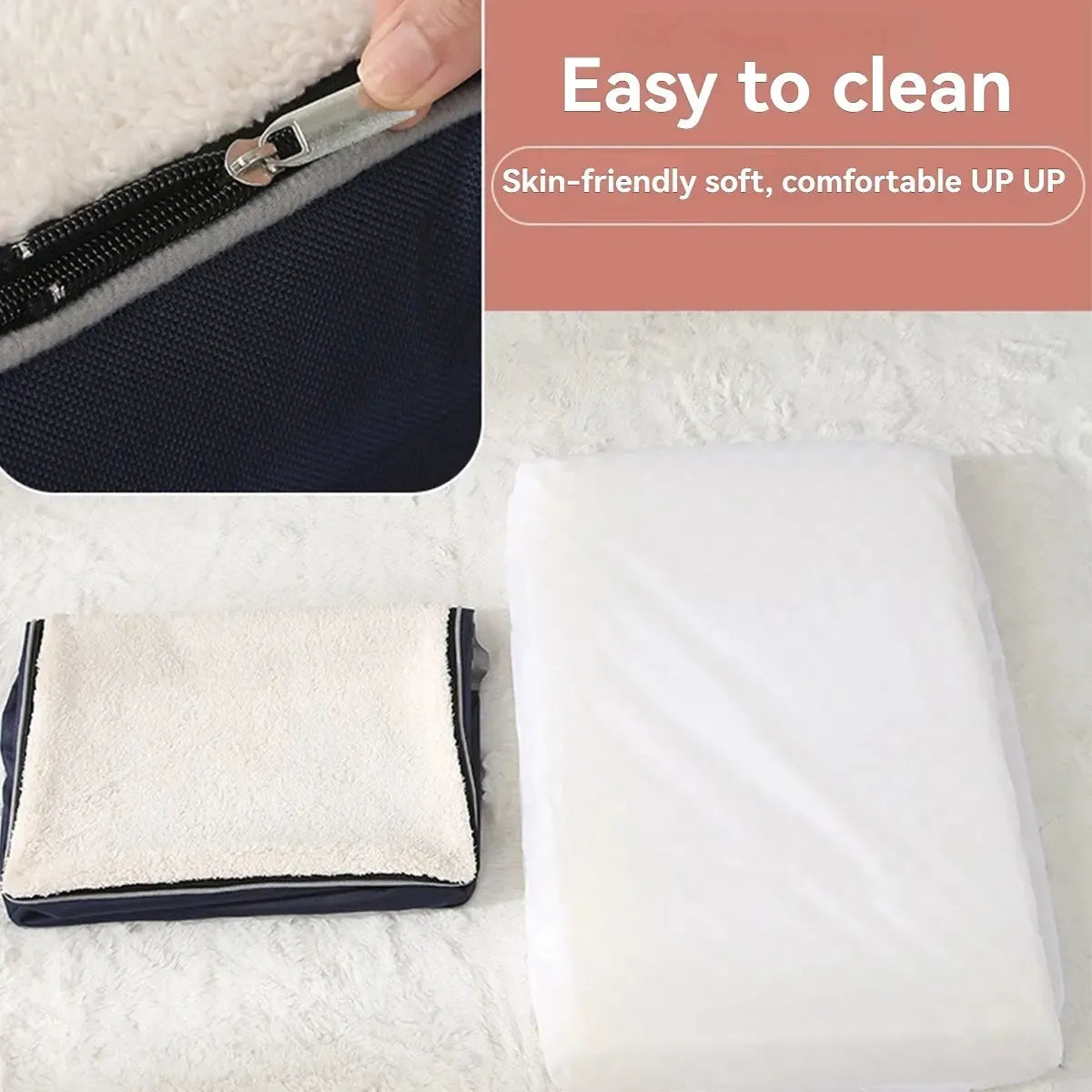 Waterproof Orthopedic Dog Bed Washable Fleece Portable