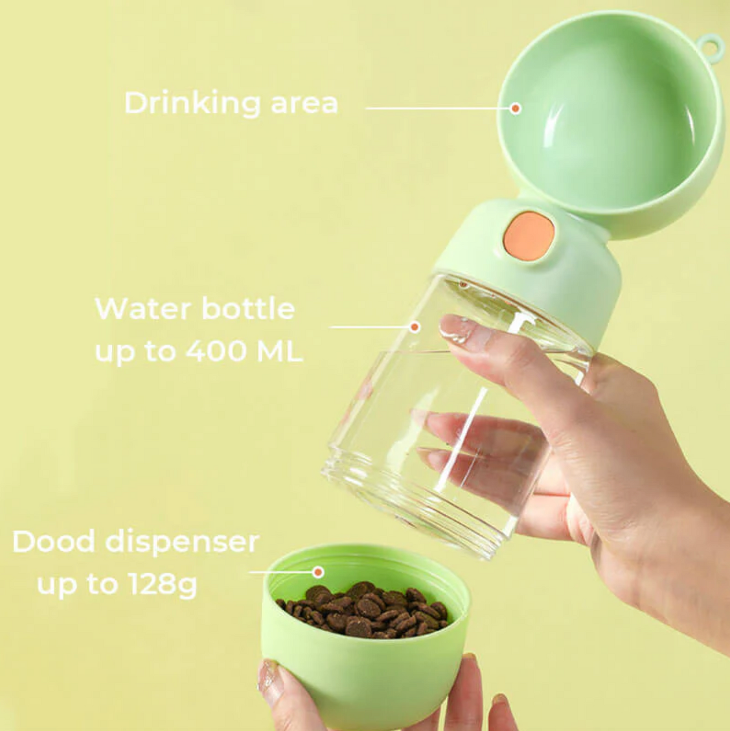 2 in 1 Portable Outdoor Dog Water Bottle