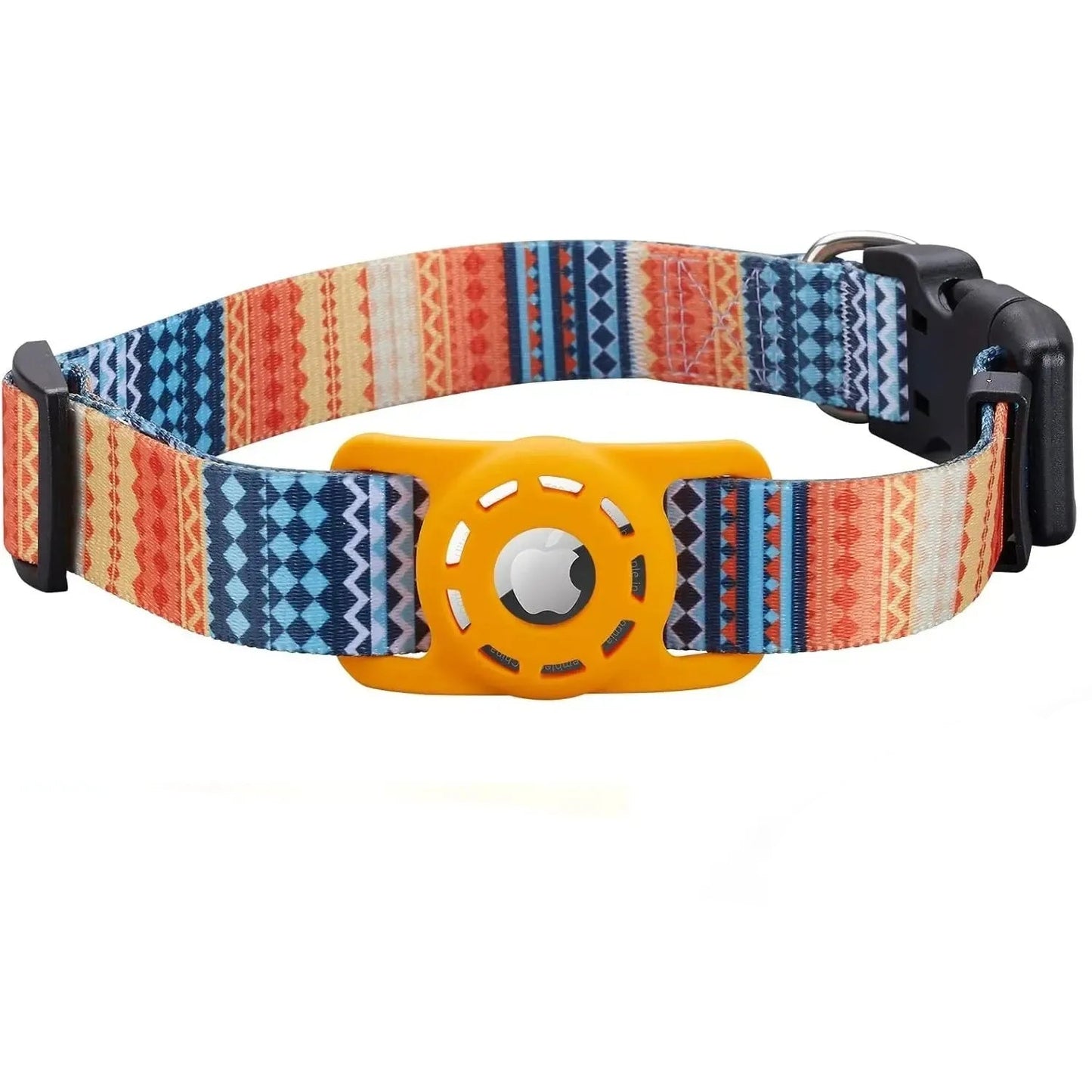 Air Tag Dog Collar with Secure Reflective Holder