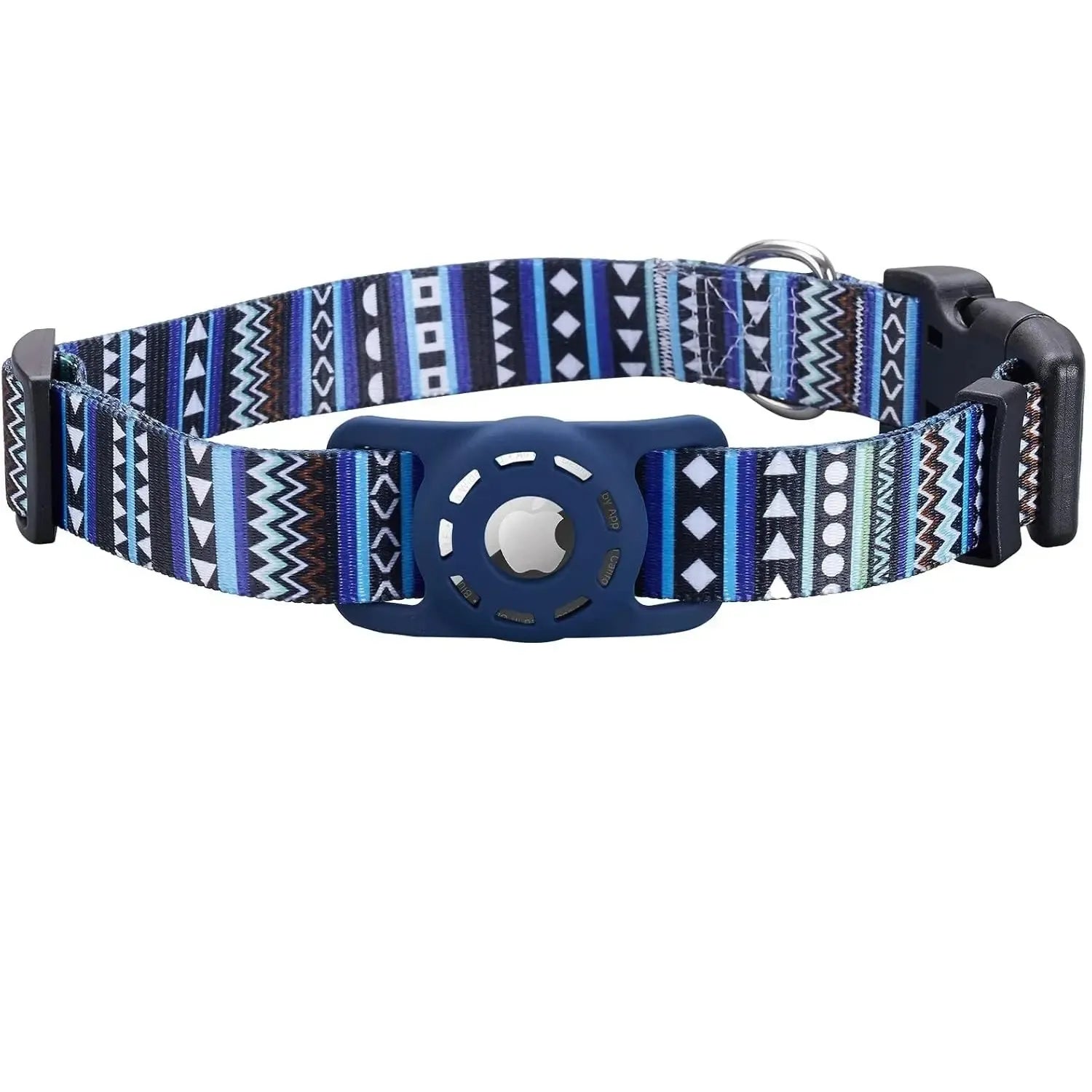 Air Tag Dog Collar with Secure Reflective Holder