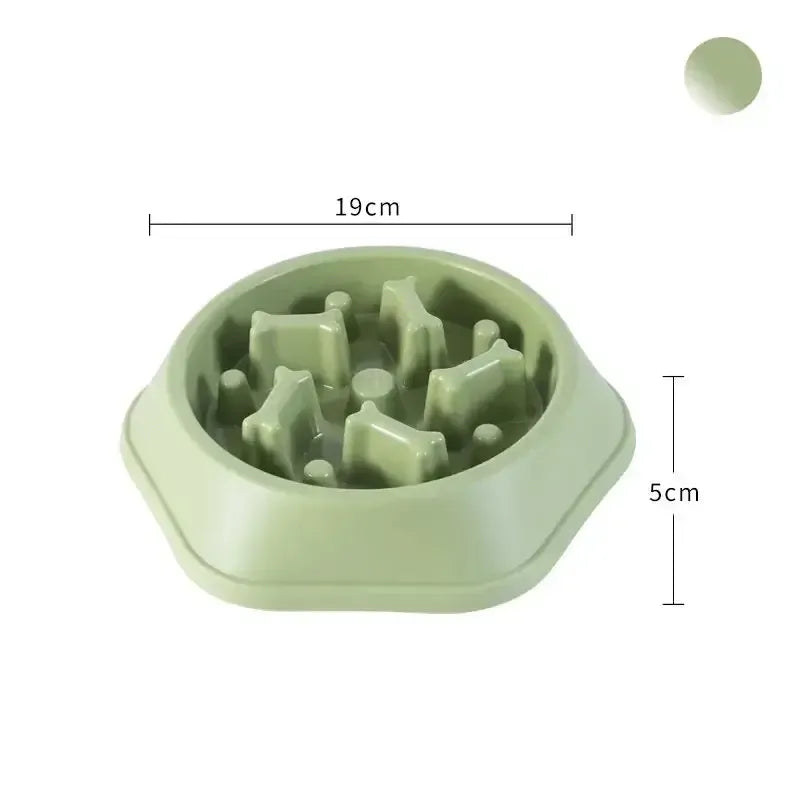 Anti-Gulp Slow Feeder Dog Bowl