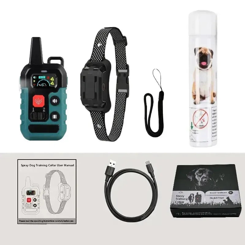 Bark Collar for a Dog – Humane Spray Remote Trainer