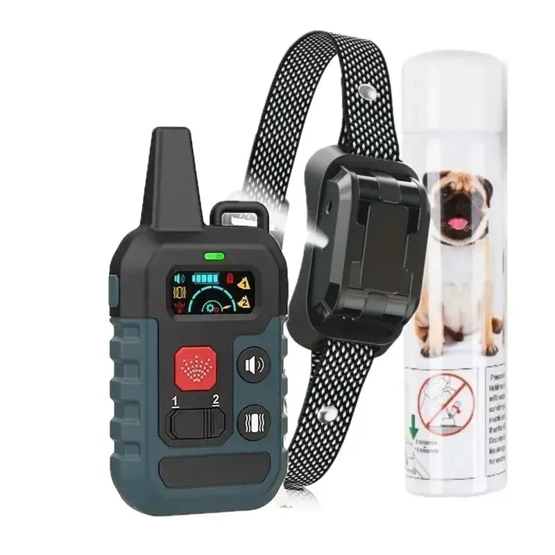 Bark Collar for a Dog – Humane Spray Remote Trainer