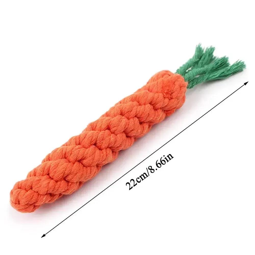 Carrot Rope Chew Toy for Dogs