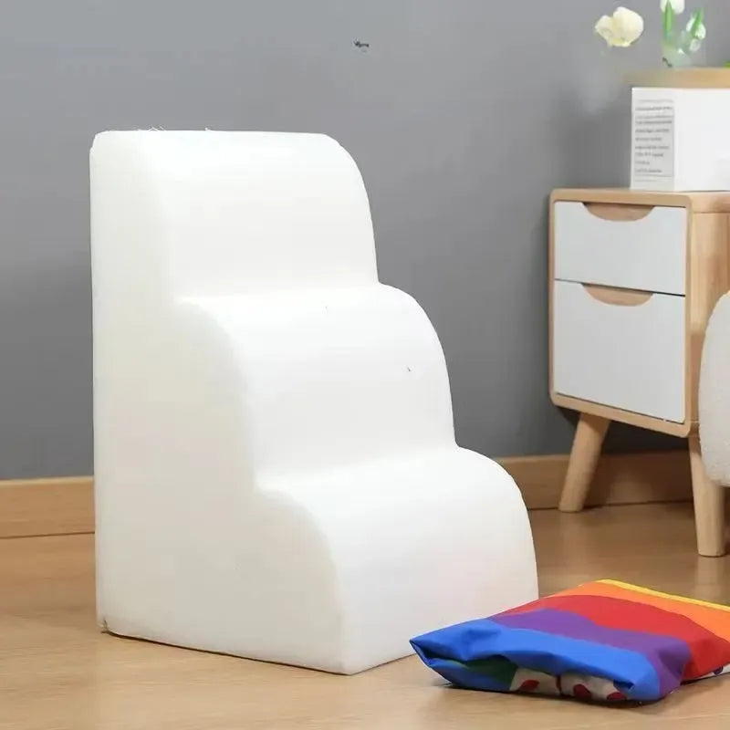Colourful luxury dog stairs with washable cover