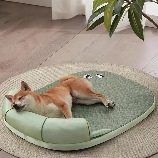 Cooling Washable Dog Bed With Pillow Support