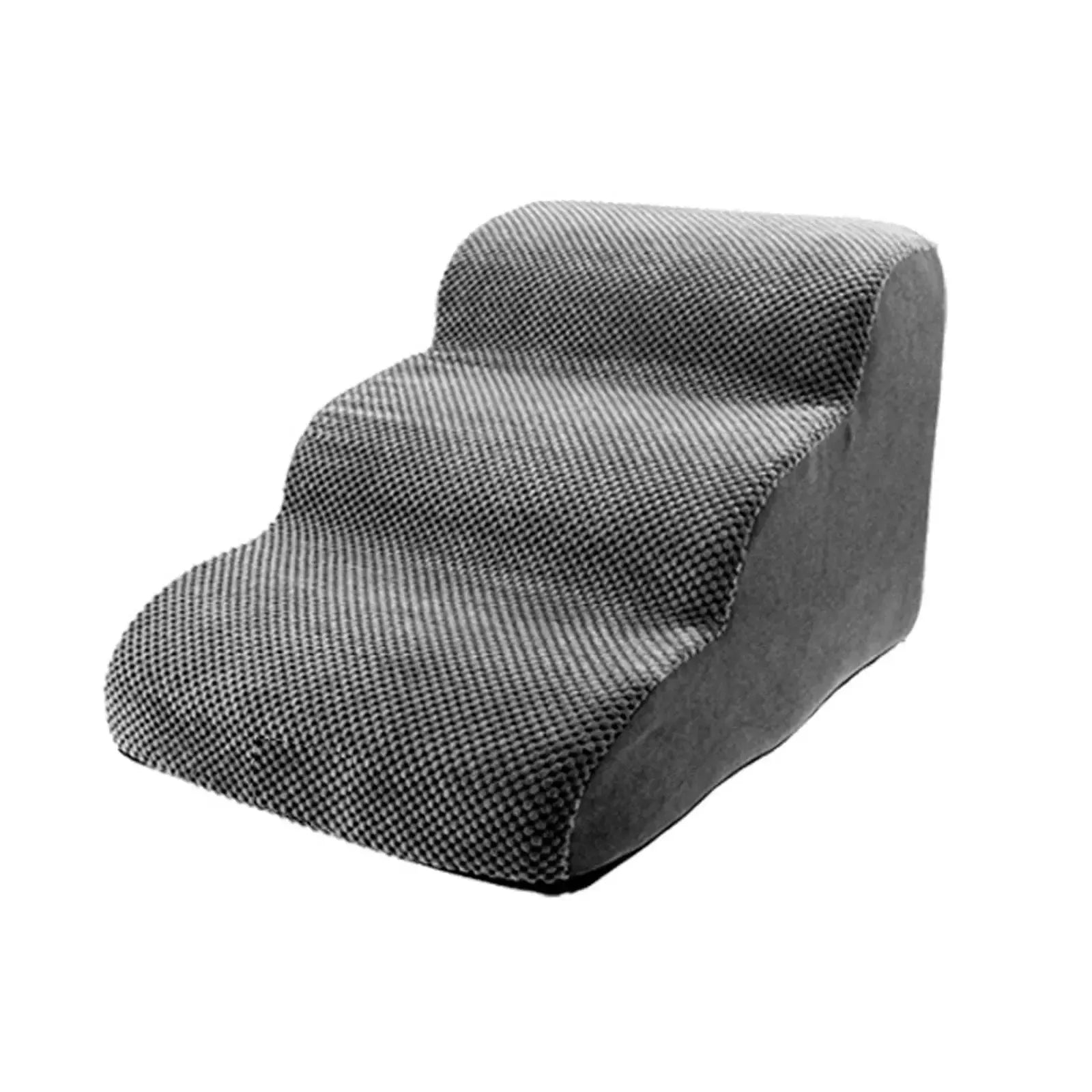 Curved corduroy dog stairs ramp for small dogs