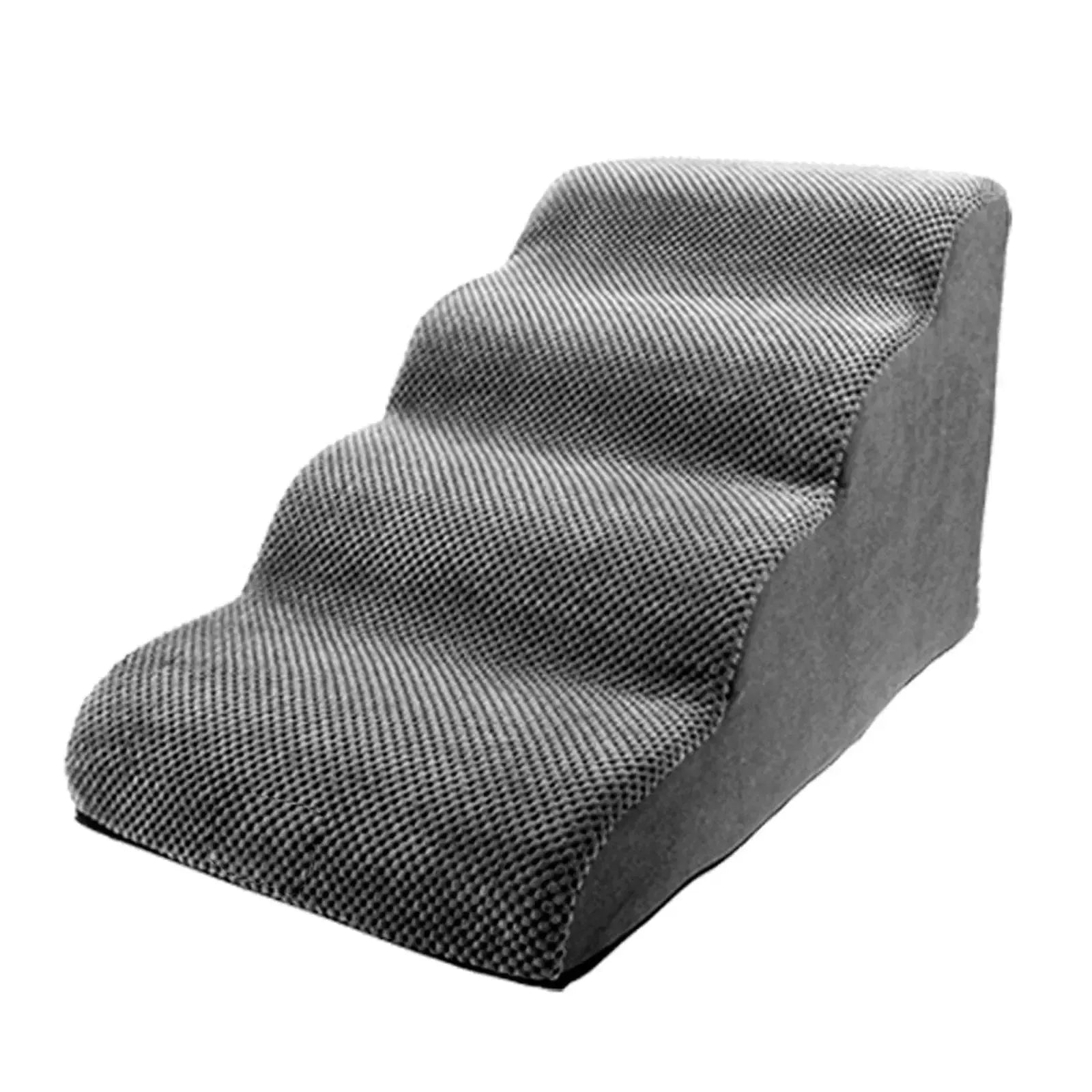 Curved corduroy dog stairs ramp for small dogs