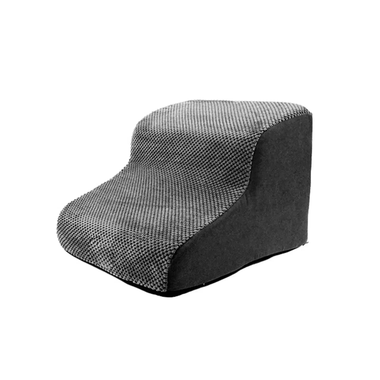 Curved corduroy dog stairs ramp for small dogs