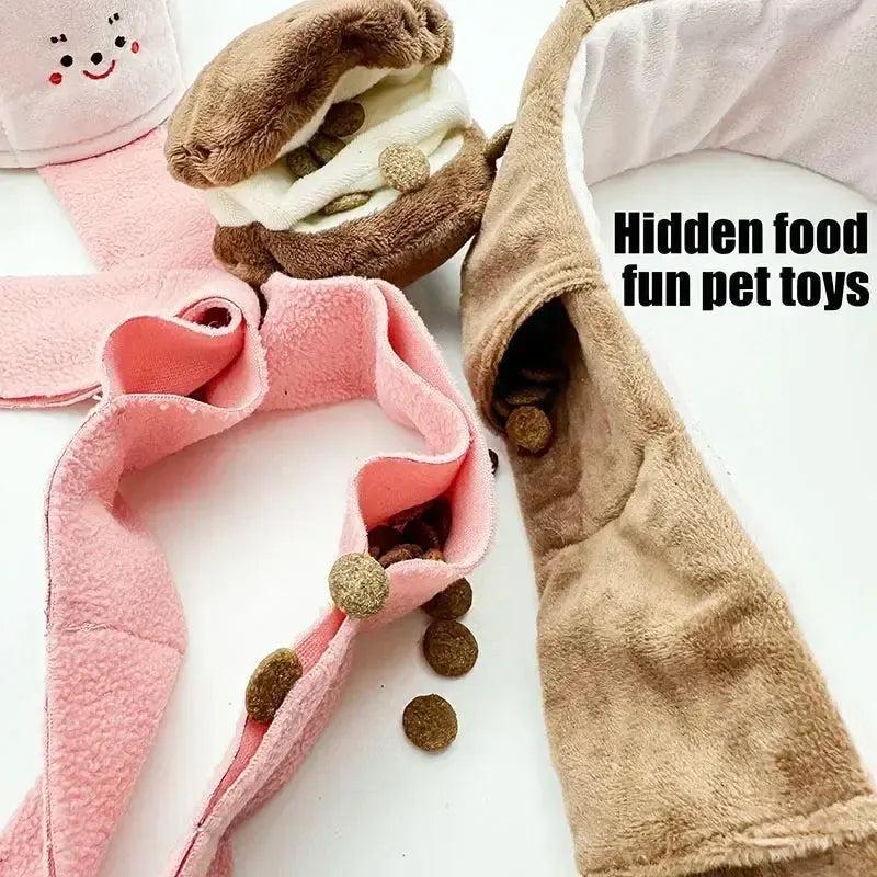 Cute Interactive Plush Puzzle Feeder Toy
